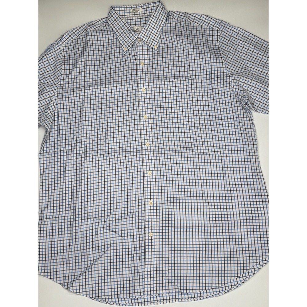Peter Millar Men's Extra‎ Large Button Down Shirt Easy Care Plaid Casual Nanolux
